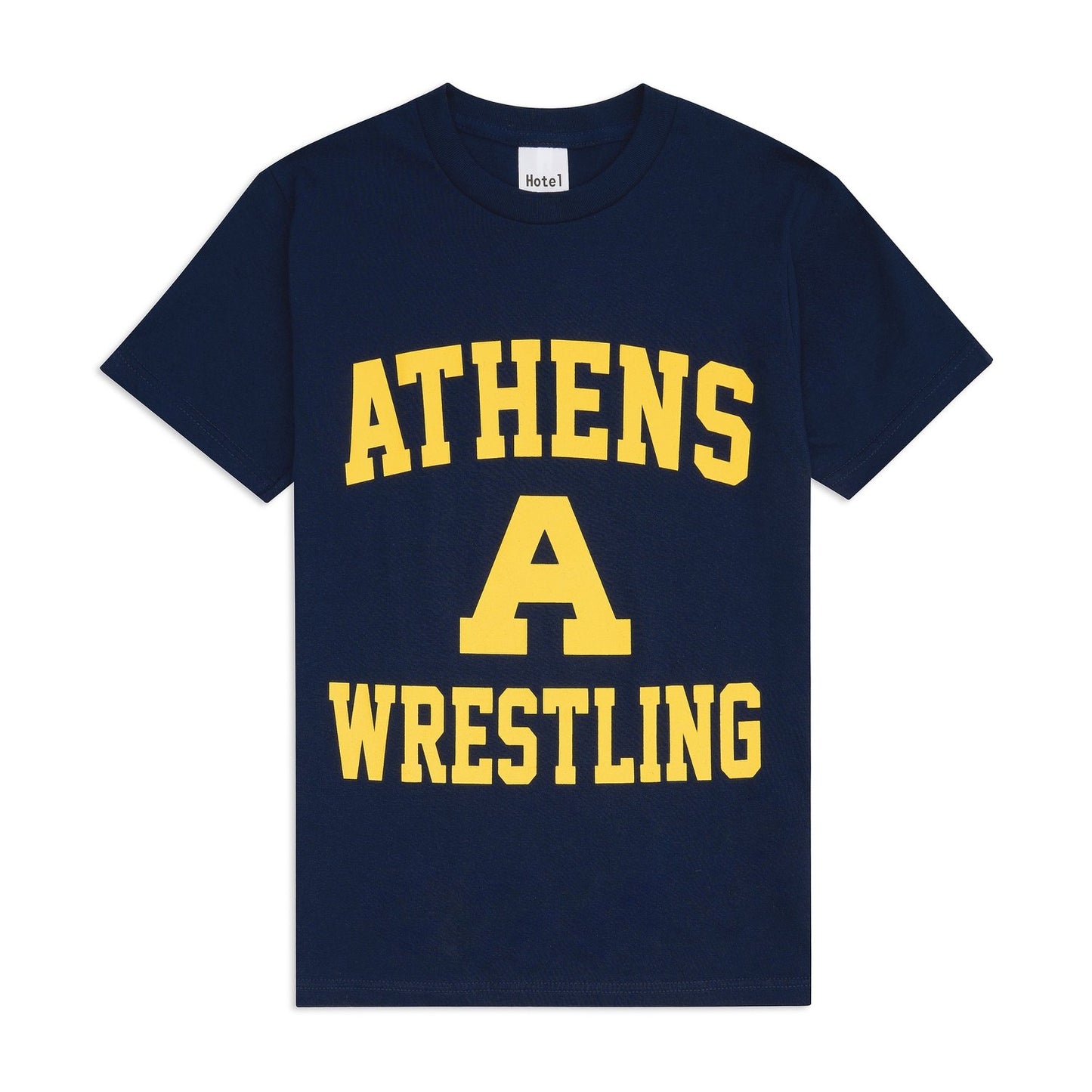 Athens Wrestling T-Shirt in Navy