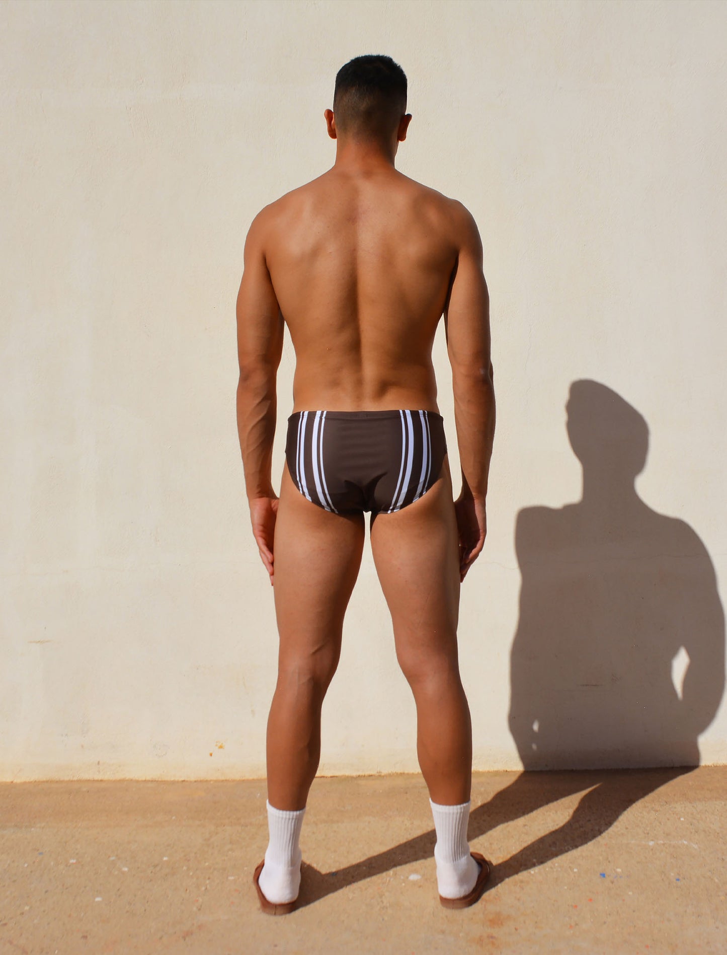 Samos Swim Brief in Brown