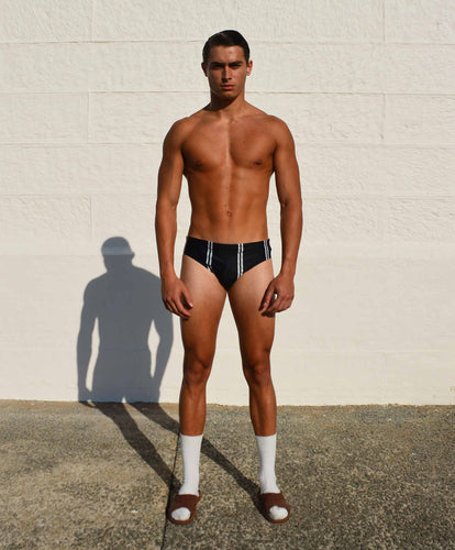 HYDRA SWIM BRIEF IN BLACK