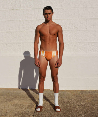 POROS SWIM BRIEF IN CARAMEL
